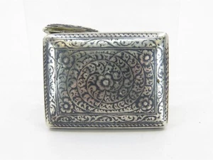 Antique Russian Cossack Palashka Matchbox Belt Buckle .875 Silver (2.25" x1.75") - Picture 1 of 9