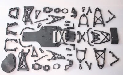 Suspension arm set black color for Baja 5b 5T plastic parts kit - Image 1 of 3