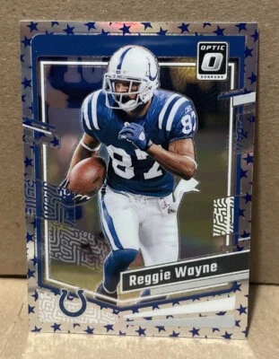 2023 Optic Reggie Wayne Blue Stars #80 - Image 1 of 2