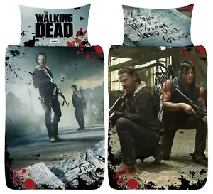 The Walking Dead New World Single Duvet Cover Bed Set Rick Grimes Daryl Dixon - Picture 1 of 1