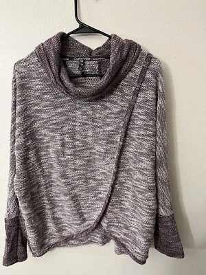 Women's CALVIN KLEIN Performance Medium Maroon Turtleneck Sweater - Image 1 of 4