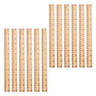  12 Pcs Multi-function Straight Ruler Wooden Engineering Tool Measuring