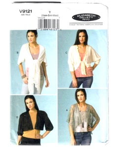 Vogue V9121 Misses Jackets 4 Styles Elizabeth Gillette NYC Sewing Pattern XS-S-M - Picture 1 of 4