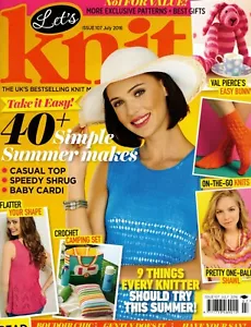 Lets Knit Magazine 40 Patterns Issue 107 July 2016 - Picture 1 of 5
