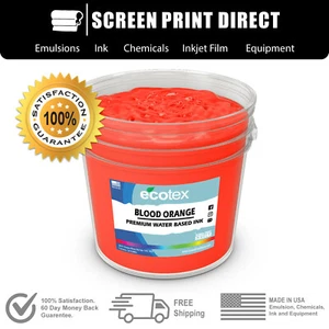 Ecotex® Blood Orange - Flo Tinte auf Wasserbasis für Siebdruck - alle Größen - Bild 1 von 2