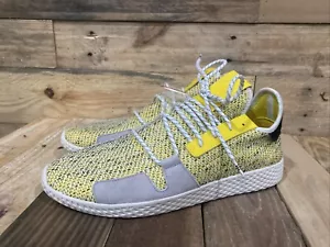 Scarpe uomo Pharrell Williams Adidas Tennis Hu edizione limitata gialle taglia 10,5 - Foto 1 di 7
