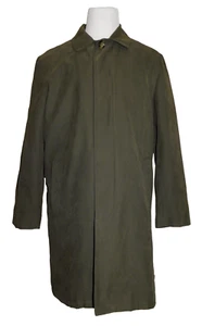 NEW NWT Men's London Fog Durham Green Rain Coat with Zip-Out Lining 38S - Picture 1 of 10