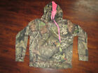 Girls Mossy Oak Small Pull Over Hoodie, Camo & Hot Pink, Guc