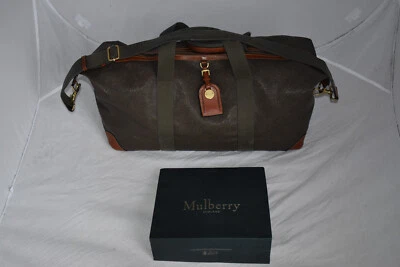 Bolso de Hombro Mulberry Mole Caqui Cuero Granulado Escocés Cremallera Grande Fin de Semana Foto 1 de 4