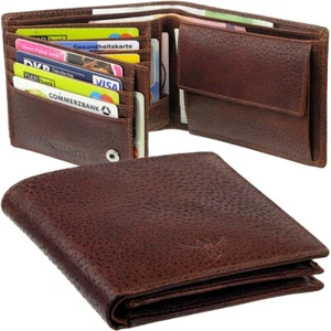 CHIEMSEE Deer Leather Mens Wallet Wallet Wallet Wallet Wallet Wallet Purse - Picture 1 of 10