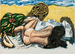 Bottari, Lorenzo Maria (1949- ). The Sunbathe. Signed & dated. - Picture 1 of 1