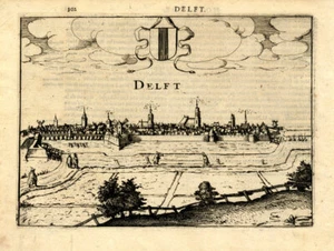 Antique Print-DELFT-NETHERLANDS-Guicciardini-1613 - Picture 1 of 1