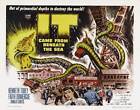 It Came From Beneath The Sea Movie Poster 22X28 Half Sheet Kenneth Tobey Faith