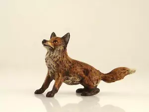 Franz Bergmann Vienna Curious FOX Cold Painted Bronze Fuhrmann Workshop Austria - Picture 1 of 7