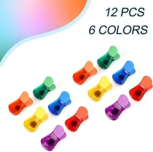 Magnetclips 12er-Pack bunter Kühlschrankmagnet für Kühlschrank, Whiteboard - Bild 1 von 6
