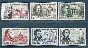 TIMBRE N° 1257-1262 NEUF XX - CELEBRITES FRANCAISES - Picture 1 of 1