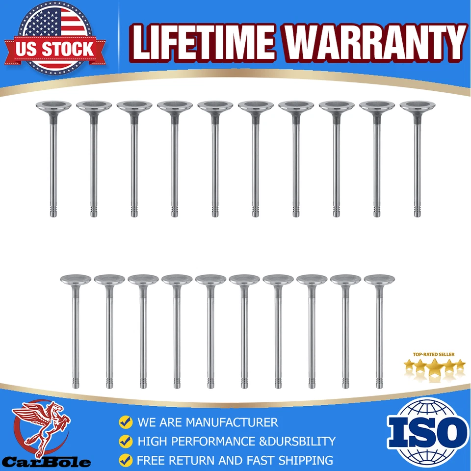 20 paquetes de válvulas de válvula de escape de admisión para Volvo XC90 XC60 XC70 S60 C30 V70 2,5 L L L5 Foto 1 de 4