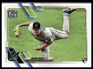 Trevor Rogers #563 Rookie 2021 Topps Miami Marlins Image Variation SP - Picture 1 of 2