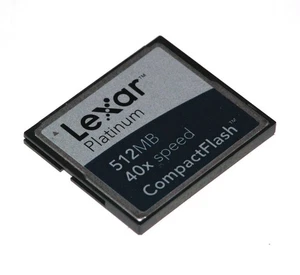 Lexar CF512-40-634 512MB Platinum Compact Flash CF Card - Picture 1 of 2