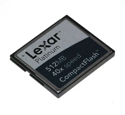 Lexar CF512-40-634 512MB Platinum Compact Flash CF Card - Image 1 of 2