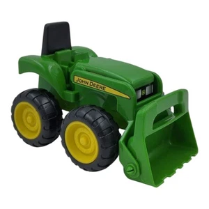 John Deere Front End Loader ERTL TOMY Plastic Green Yellow Farm Equipment - Picture 1 of 6