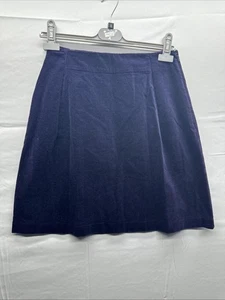 Kew Women Purple Velvet Short Skirt Size 10 A-Line Stretch with Side Zip - Picture 1 of 4
