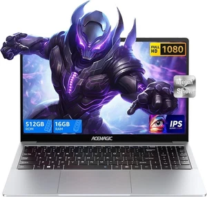 ACEMAGIC 15,6 Zoll Laptop Intel 12th N97 16GB DDR4 RAM 512GB SSD Windows 11 PRO - Bild 1 von 16