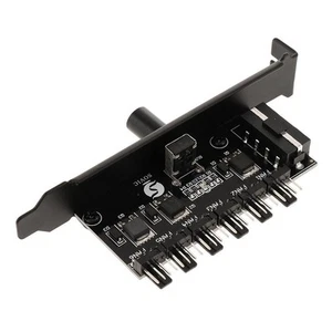 4-Pin Power PCI Lüfter Drehzahlregler 6 Kanäle PC Gehäuselüfter Adapter - Afbeelding 1 van 5