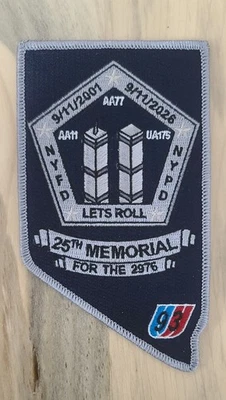 NHP 9/11 25th Memorial Patch Buy It Now Special!!  - Image 1 of 3