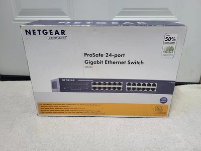 NETGEAR 24-Port Gigabit Ethernet Unmanaged Switch (JGS524) READ  - Image 1 of 4