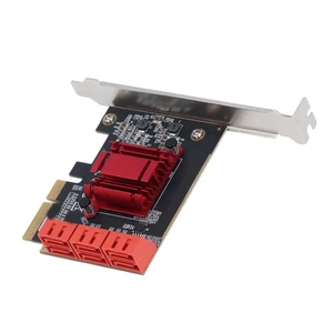 PCIe 3.0 X4 To 3 Card Easy Installation 6 Ports PCIe To Expansion Card - Afbeelding 1 van 12