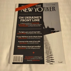 NEW YORKER MAGAZINE MARCH 7, 2022 ON UKRAINE 'S FRONT LINE PUTIN'S FOLLY - Picture 1 of 2