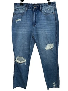 Judy Blue Straight Fit Distressed Jeans Knöchelhoher Bund Damengröße 30 x 28 - Bild 1 von 9