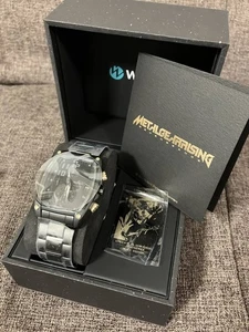 Reloj SEIKO con cable Metal Gear Rising correa de acero inoxidable negro Japón - Imagen 1 de 8