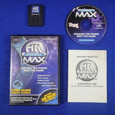 ps2 ACTION REPLAY MAX + Bonus Disc + Memory Card The Ultimate Cheat System PAL - Image 1 of 4