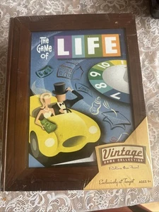 Game Of Life Vintage Game Collection Wooden Book Box Bookshelf New Sealed - Picture 1 of 6