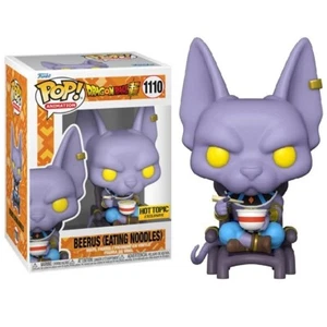 FUNKO POP ! ANIMATION DRAGONBALL - (1110) BEERUS EATING NOODLES HOT TOPIC 9CM - Imagen 1 de 1