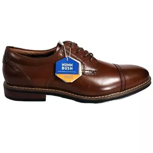 Puntera para hombre Nunn Bush, Centro Flex Oxford 84984-221 cuero marrón talla 10,5 - Imagen 1 de 24