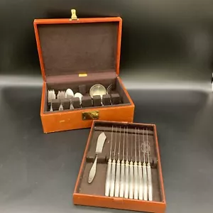Antikes 30-teiliges ASCO 1857 Versilbertes Besteckset - Bild 1 von 24
