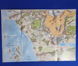 Mappa Forgotten Realms di Faerun (in alto a sinistra) - AD&D D&D - Foto 1 di 2
