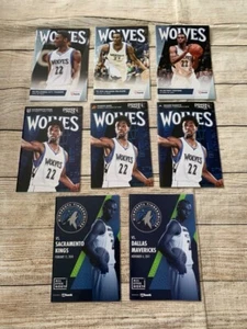 Minnesota Timberwolves SGA 8 verschiedene Spiele Programme Lot ANDREW WIGGINS - Bild 1 von 2