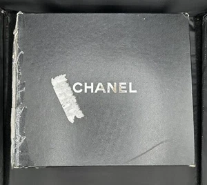 CHANEL 13A Navy Blue Size 36 Suede Silver CC Block Heel Pull On Short Boots 55B - Picture 1 of 11