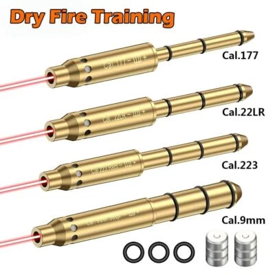 .177/22LR/.223Rem/.38spl Cal Red Laser Boresighter for Revolvers Pistol Rifle - Image 1 of 4