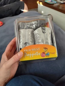 NIB Old West Poppets Baby Old West Blue  Boots Size 2.0 - Picture 1 of 4