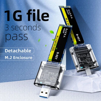 M2 SSD Case SATA Chassis High-speed USB 3.0 Adapter 5Gbps Gen 1 SSD Disk Boxes~ - Bild 1 von 4