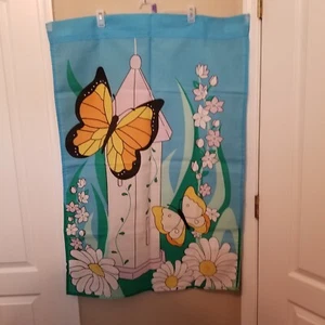 Garden Flags 28x40 Monarch Butterfly And Daisy - Picture 1 of 2