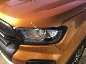 Front Light Guard covers black to fit Ranger T7 T8 2016-2021 bi turbo 3.2 2.2 20 - Picture 1 of 5