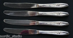 TULIP 1956 por ROGERS Plato de Plata JUEGO DE 4 CUCHILLOS DE CENA, Plateado - Imagen 1 de 8