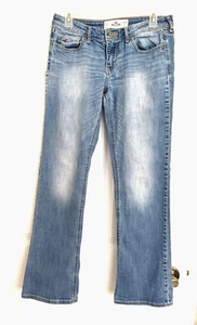EUC Hollister 7S Damen Distressed Jeans Gr. 28/31 blau - Bild 1 von 4
