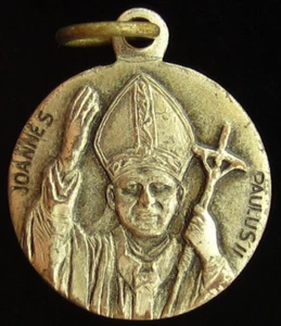Vintage Pope John Paul II Medal Religious Holy Catholic - Picture 1 of 5